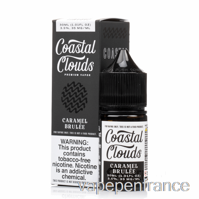 Sel De Caramel Brûlé - Nuages ​​côtiers Co. - Stylo Vape 30 Ml 50 Mg